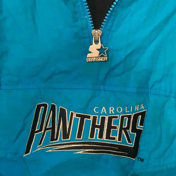 90s STARTER Coat Carolina Panthers NFL XL